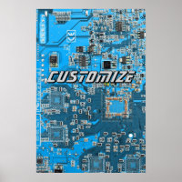 Custom Blue PCB Circuit Board for IT Pros 2