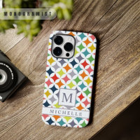 Custom Blue Pink Green Yellow Stars Geometric