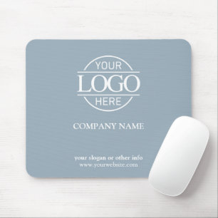 Custom Blue Promotional Company Business Logo Mouse Mat