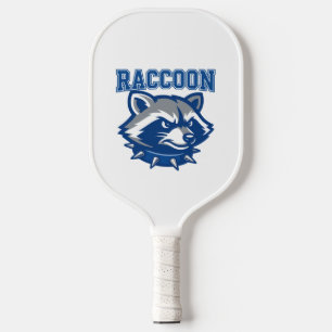 Custom Blue Racoon Pickleball Paddle Varsity