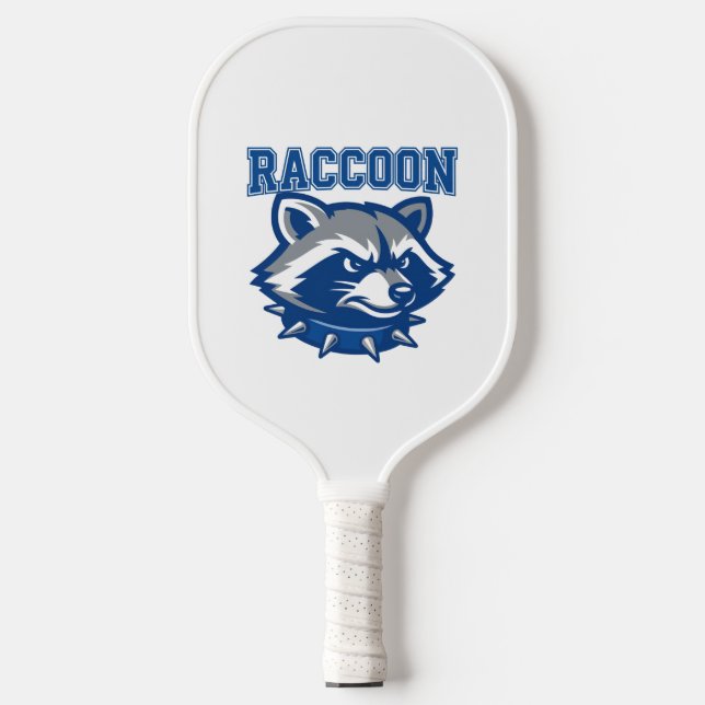 Custom Blue Racoon Pickleball Paddle | Varsity (Front)