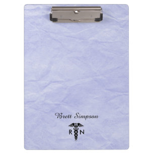 Custom Blue Registered Nurse Clipboard