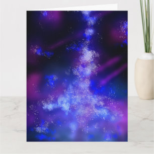 Custom Blue Sapphire Night Sky  Card
