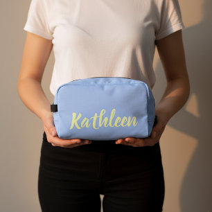 Custom Blue Wave Bridesmaids Travel Pouch Gift