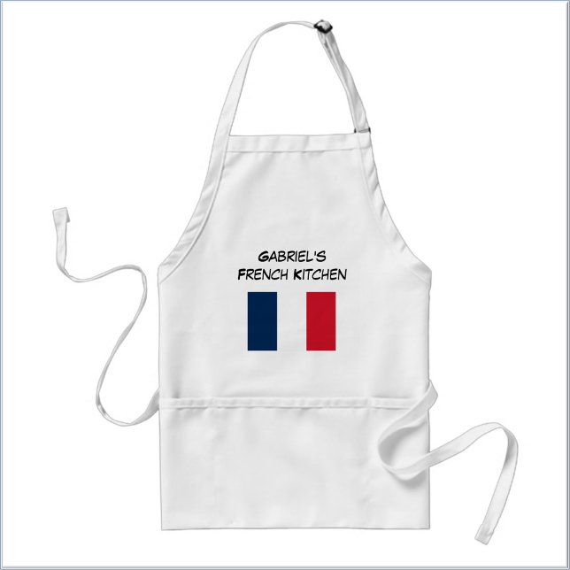 Custom Blue White & Red French Flag  Standard Apron (Creator Uploaded)