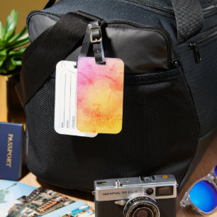 Custom Blush Pink Banner - Elegant & Versatile Luggage Tag