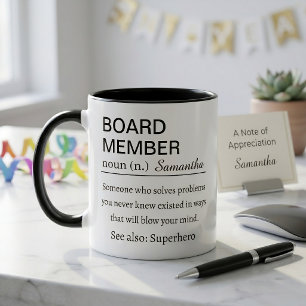 Custom Board Member Definition Mug Corporate Gift