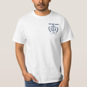 Custom Boat Name & Ships Registry Nautical Anchor T-Shirt
