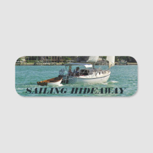 Custom Boat Name Tag-Badge Name Tag
