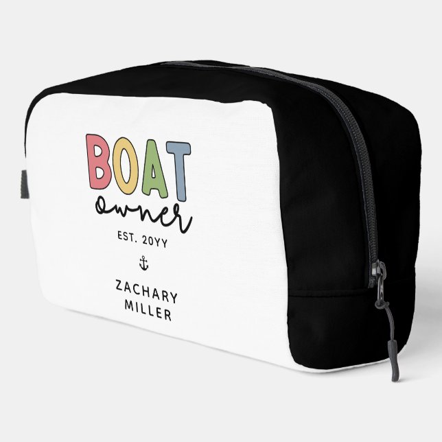 Custom Boat Owner established New Boat Owner Gifts Dopp Kit (Right Corner)