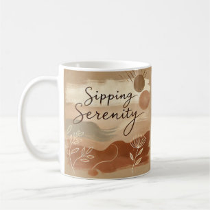 Custom Boho Ceramic Mug Unique Nature-Inspired D