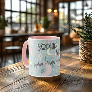 Custom Boho Chic Mug with Dreamy Celestial Designs