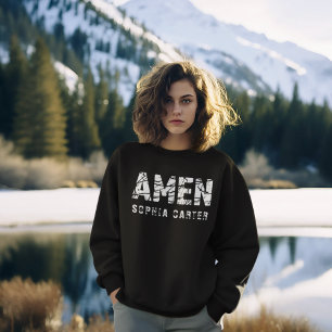 Custom Boho Christian Personalised Women's Basic Sweatshirt