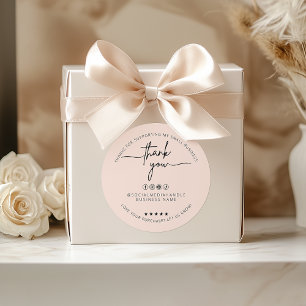 Custom Boho Sticker Thank You Label Packaging