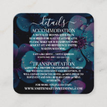 Custom Bold Beautiful Flowers Wedding Details