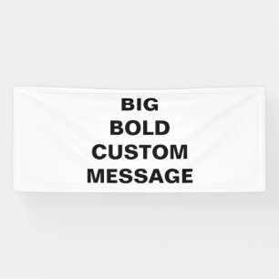 Custom Bold Font Message Banner