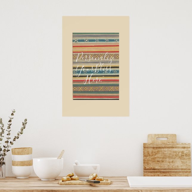 CUSTOM Bold Geometric Japanese Pattern Print  (Kitchen)