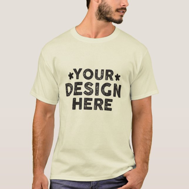 Custom Bold Say Their Name design for men  T-Shirt (Front)