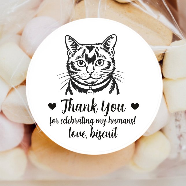 Custom Bombay Cat Wedding Favour Stickers (Creator Uploaded)