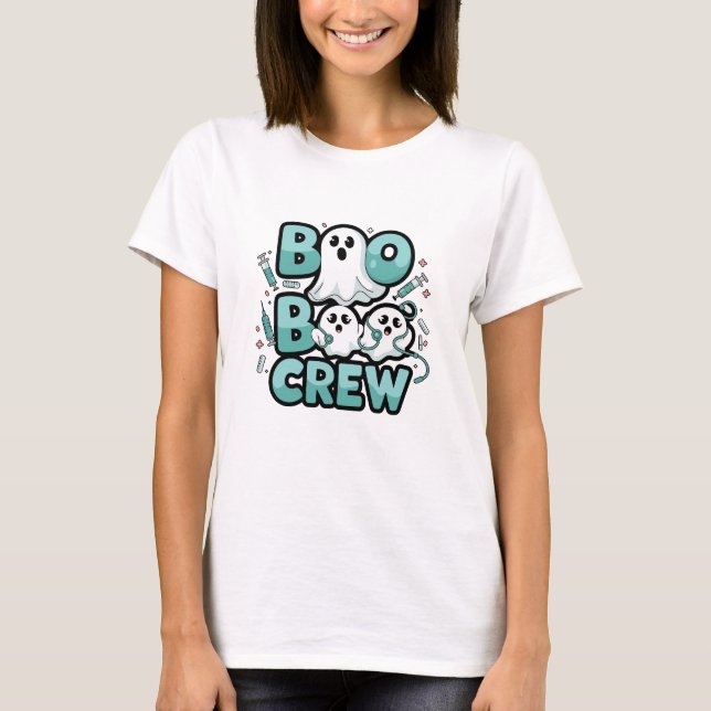 Custom Boo-Boo Crew Nurse Personalised T-Shirt (Front)