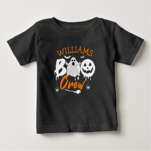 Custom Boo Crew, Matching Family Halloween Baby T-Shirt