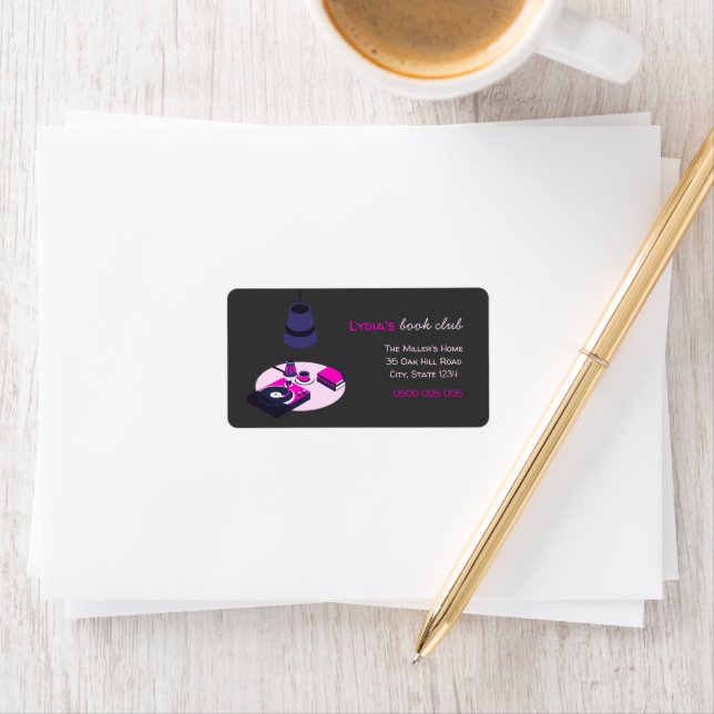 Custom Book Club Address Labels (Insitu)
