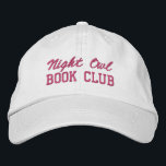 Custom Book Club Name Embroidered Hat<br><div class="desc">Show off your love of reading (and your favorite reading crew) with this custom embroidered book club hat! Personalized with your book club name or any custom text, this hat is the perfect blend of cozy, casual, and bookish style. Use Zazzle’s easy design tools to choose your preferred fonts and...</div>