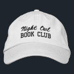 Custom Book Club Name Embroidered Hat<br><div class="desc">Show off your love of reading (and your favorite reading crew) with this custom embroidered book club hat! Personalized with your book club name or any custom text, this hat is the perfect blend of cozy, casual, and bookish style. Use Zazzle’s easy design tools to choose your preferred fonts and...</div>