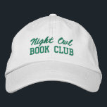 Custom Book Club Name Embroidered Hat<br><div class="desc">Show off your love of reading (and your favorite reading crew) with this custom embroidered book club hat! Personalized with your book club name or any custom text, this hat is the perfect blend of cozy, casual, and bookish style. Use Zazzle’s easy design tools to choose your preferred fonts and...</div>