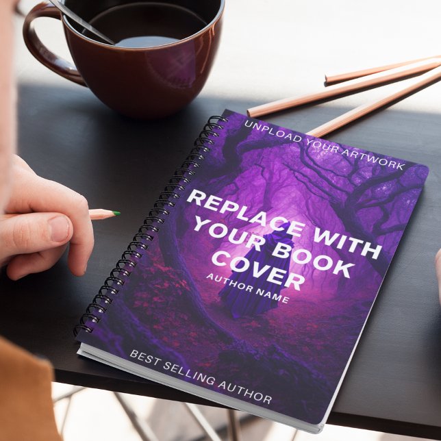 Custom Book Cover Promotional Author Notebook  (Creator Uploaded)