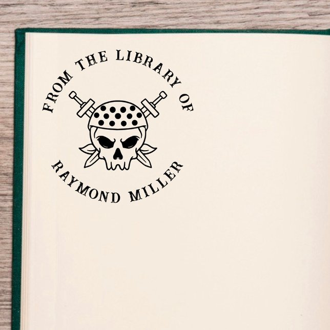 Custom Book | Gothic Pirate Skull  Self-inking Stamp (Creator Uploaded)