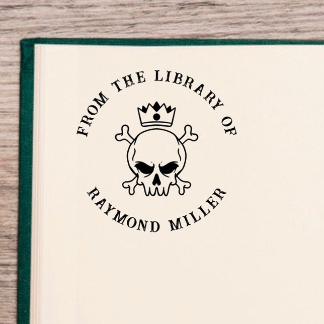 Custom Book | Gothic Skull wit a Crown  Self-inking Stamp (Creator Uploaded)