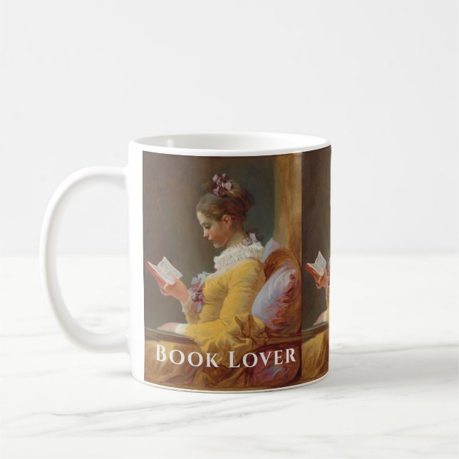 Custom Book Lover Mug – Fragonard Art (Left)