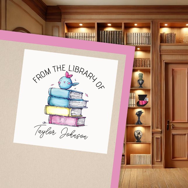 Custom Bookplate Stickers with Name | Cute Book Lo (Creator Uploaded)