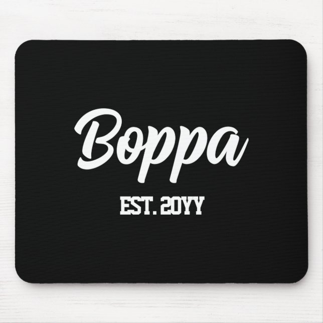 Custom Boppa Est Year Personalized Grandpa Gift T  Mouse Mat (Front)