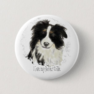 Custom Border Collie - Dog Collection 6 Cm Round Badge