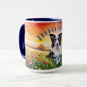 Custom Border Collie Mug, Personalize Your Sips Mug