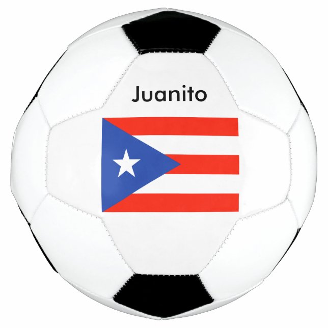 Custom Boricua Personalised Puerto Rican Bandera Football (Front)
