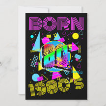 Custom Born 1980's Retro 80"s Class Reunion Party