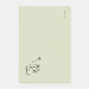 Custom Botanical Dark Academia Garden Reader Post-it Notes