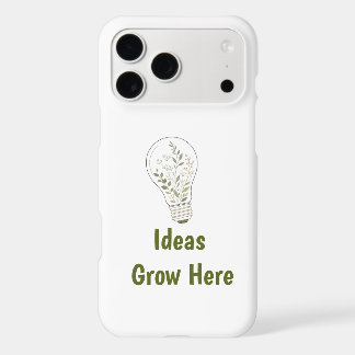 Custom Botanical Light Bulb Phone Case