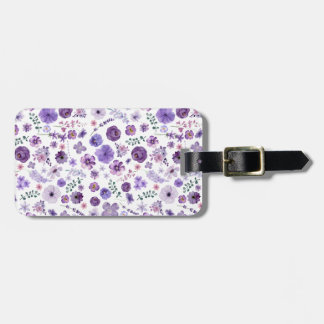 Custom Botanical Luggage Tag - Floral Travel ID
