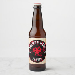 Custom Bottle Label Sticker, Craft Brew, Kombucha