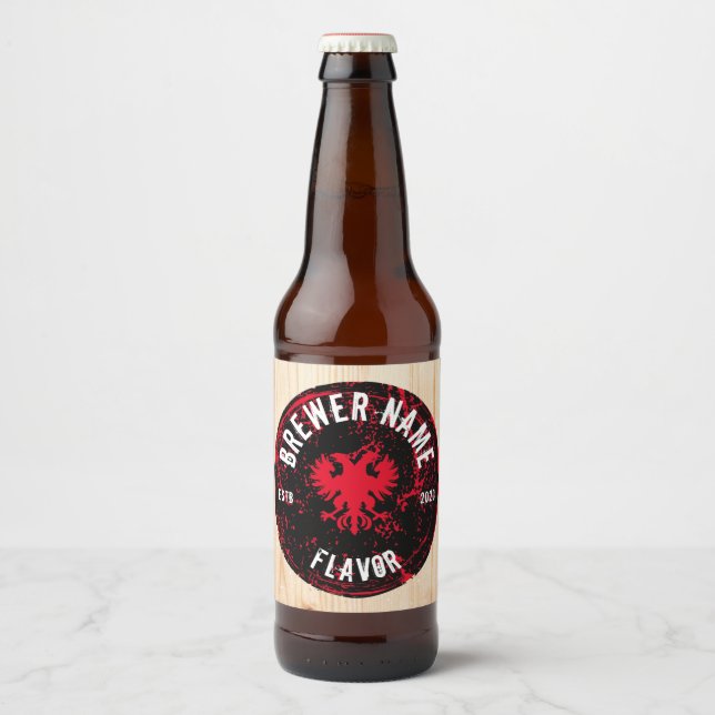 Custom Bottle Label Sticker, Craft Brew, Kombucha (Front)