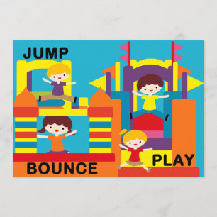 Custom Bounce House Birthday 5x7" Invitation