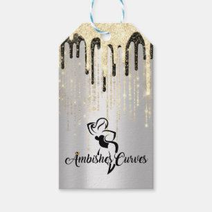 Custom Boutique Clothing Price Tag Gold Silver Log