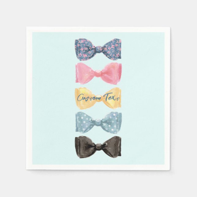 Custom Bow Ties Napkin (Front)