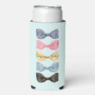Custom Bow Ties Seltzer Can Cooler