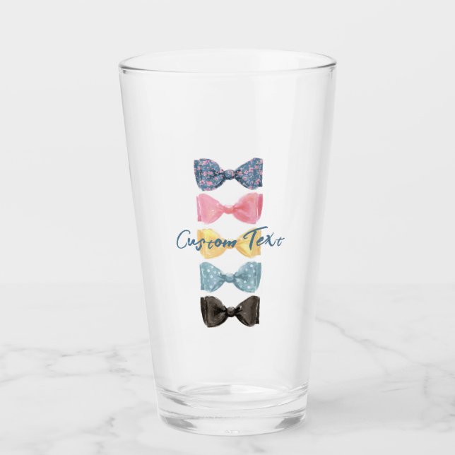 Custom Bow Ties Shot Glass (Front)