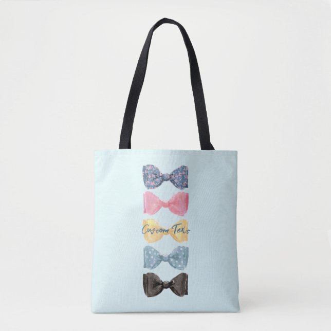 Custom Bow Ties Tote Bag (Front)